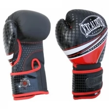 Перчатки боксерские Excalibur 8066/01 Black/Red PU 16 унций